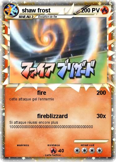 Pokemon shaw frost