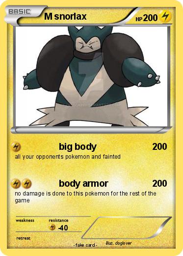 Pokemon M snorlax