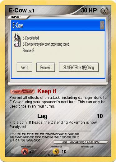 Pokemon E-Cow