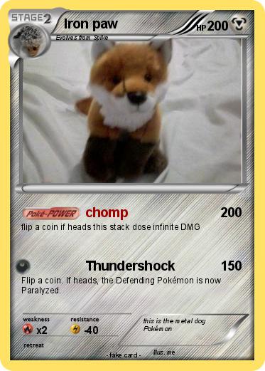 Pokemon Iron paw
