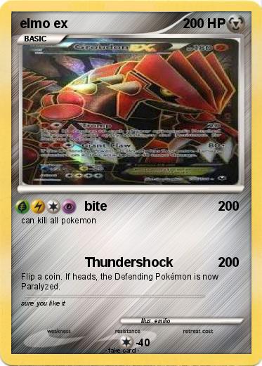 Pokemon elmo ex