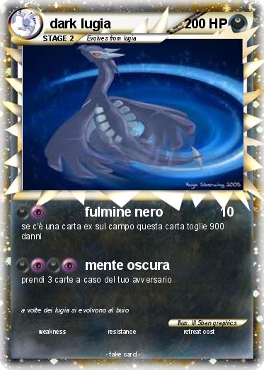 Pokemon dark lugia