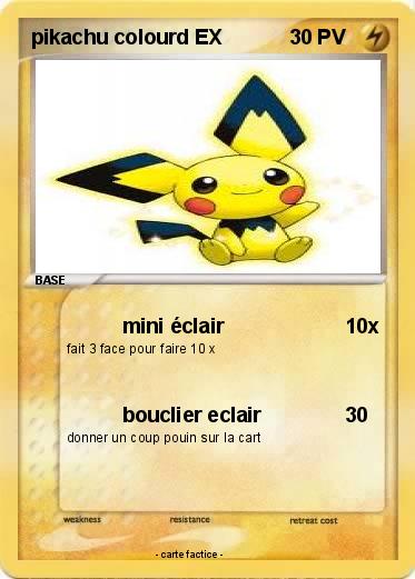 Pokemon pikachu colourd EX