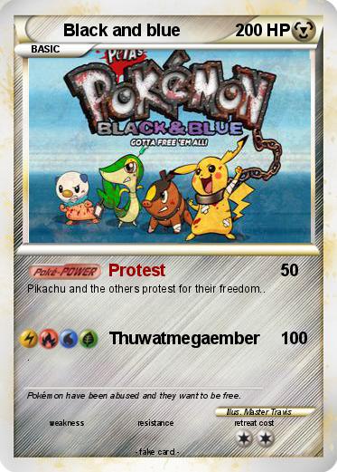 Pokemon Black and blue