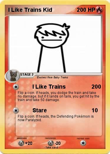 Pokemon I Like Trains Kid