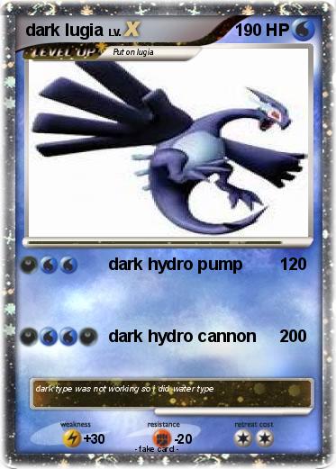 Pokemon dark lugia