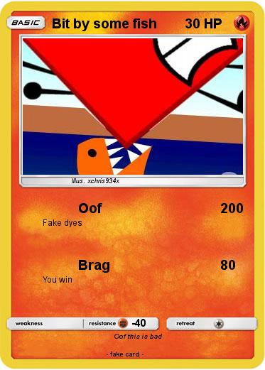 Pokemon Bit by some fish