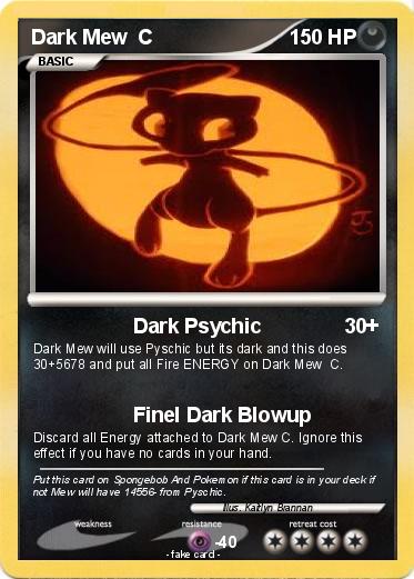 Pokemon Dark Mew  C