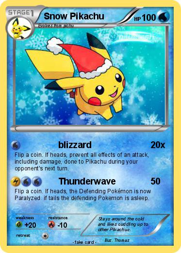 Pokemon Snow Pikachu