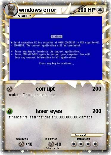 Pokemon windows error