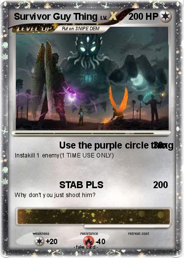 Pokemon Survivor Guy Thing