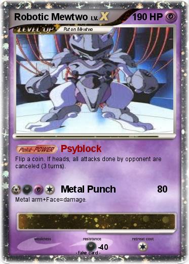 Pokemon Robotic Mewtwo