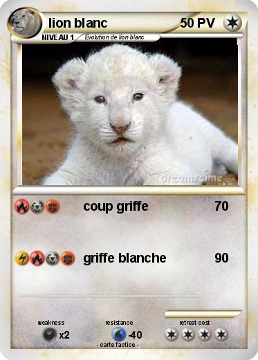 Pokemon lion blanc