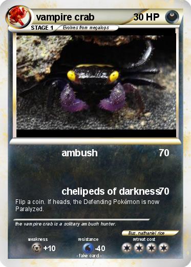 Pokemon vampire crab