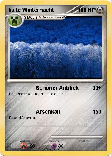 Pokemon kalte Winternacht