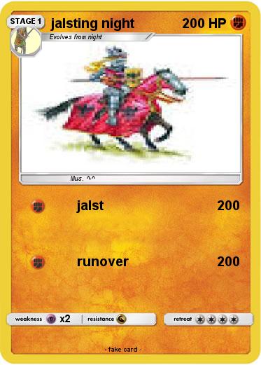 Pokemon jalsting night