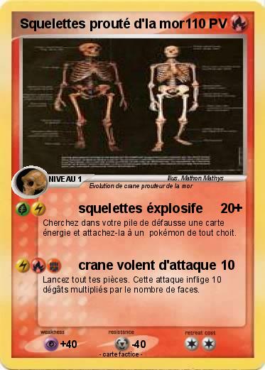 Pokemon Squelettes prouté d'la mor