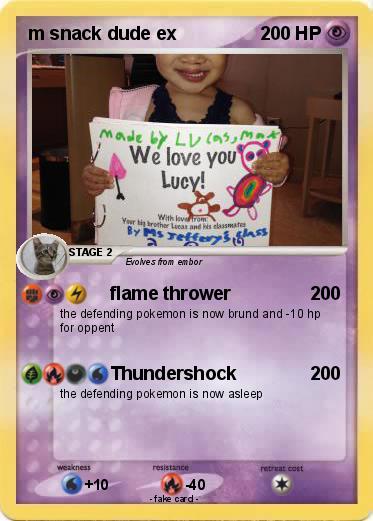 Pokemon m snack dude ex