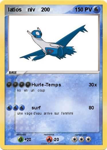 Pokemon latios    niv    200