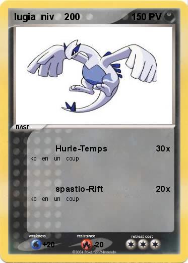 Pokemon lugia  niv    200               
