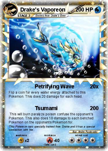 Pokemon Drake's Vaporeon