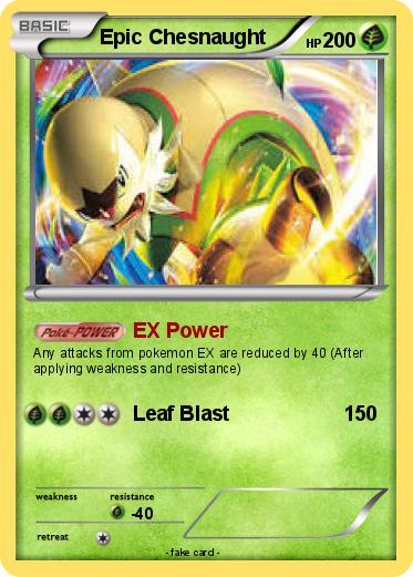 Pokemon Epic Chesnaught