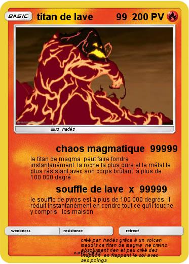 Pokemon titan de lave         99