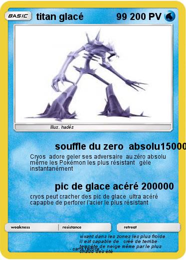 Pokemon titan glacé             99
