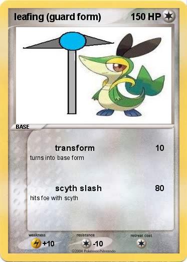 Pokemon leafing (guard form)