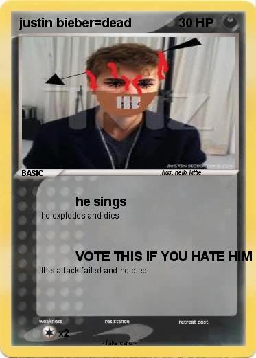 Pokemon justin bieber=dead