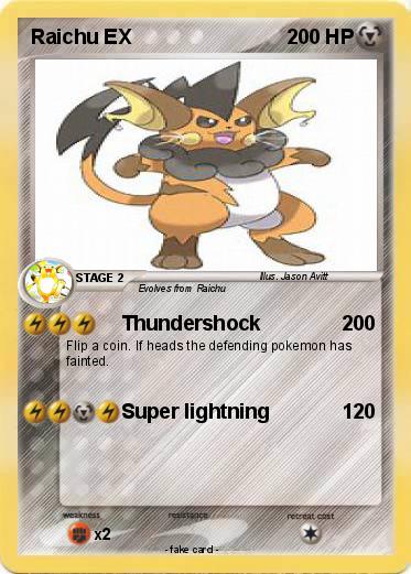 Pokemon Raichu EX
