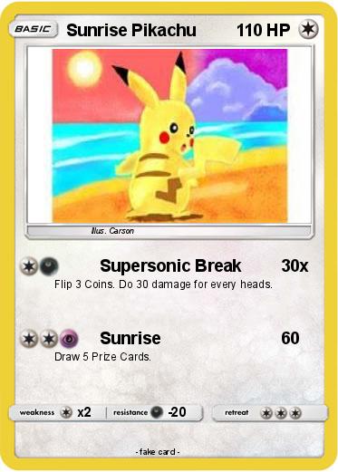 Pokemon Sunrise Pikachu