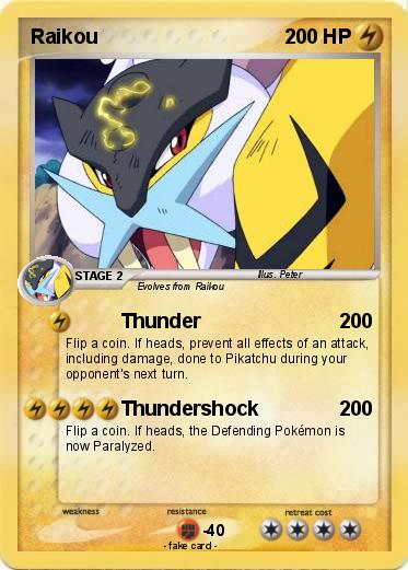 Pokemon Raikou