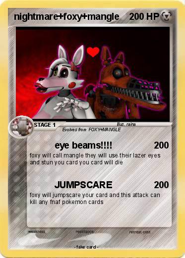 Pokemon nightmare+foxy+mangle
