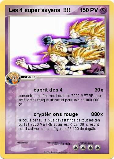 Pokemon Les 4 super sayens  !!!!
