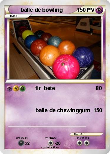 Pokemon balle de bowling