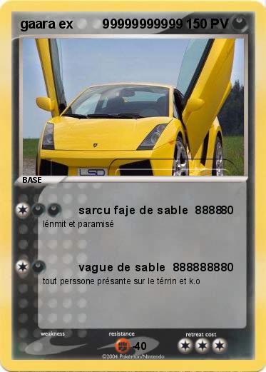 Pokemon gaara ex        99999999999