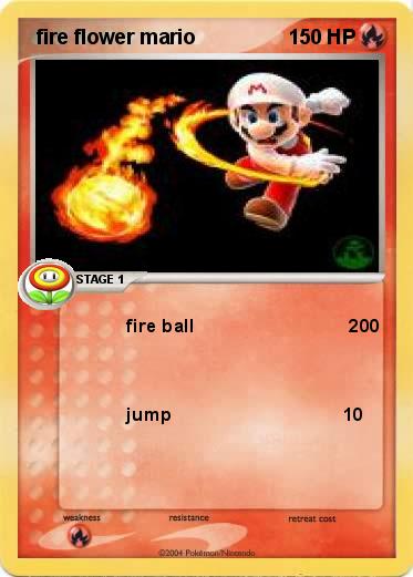 Pokemon  fire flower mario  