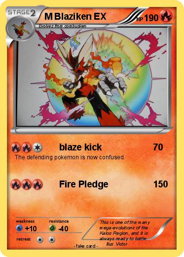 Pokemon M Blaziken EX