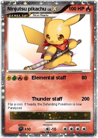 Pokemon Ninjutsu pikachu