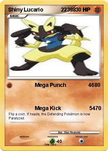 Pokemon Shiny Lucario            22398     HP