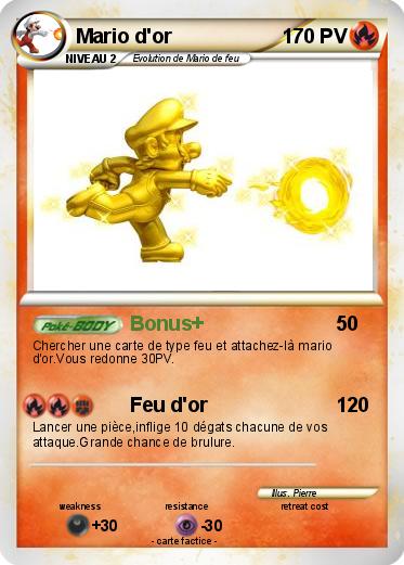 Pokemon Mario d'or