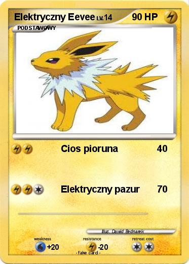 Pokemon Elektryczny Eevee