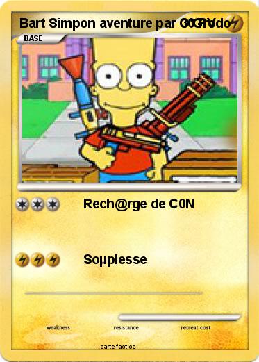 Pokemon Bart Simpon aventure par O'Grodo