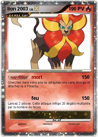 Pokemon lion 2003