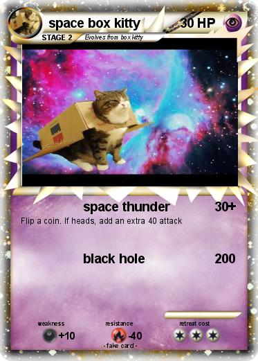 Pokemon space box kitty