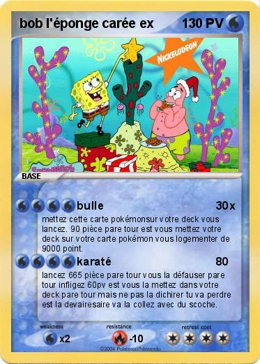 Pokemon bob l'éponge carée ex