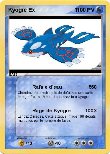 Pokemon Kyogre Ex                          1                      