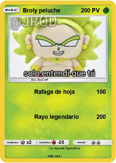 Pokemon Broly peluche