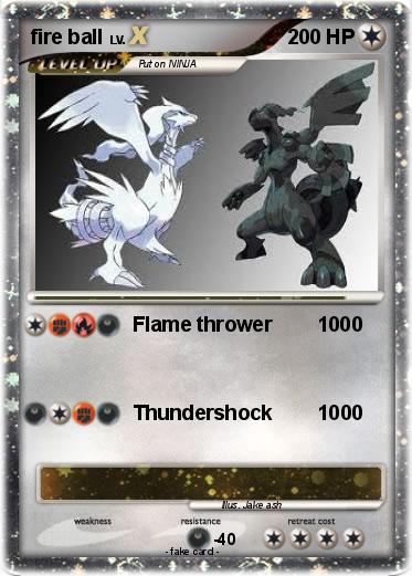 Pokemon fire ball